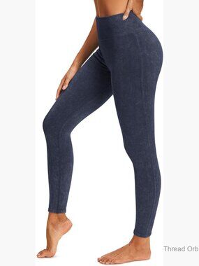 High Waist Tummy Control Ribbed Seamless Leggings for Workout Yoga